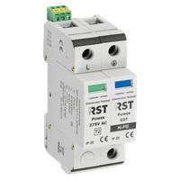 Ogranicznik przepięć RST Power T2 1+1 275V FM | do sieci jednofazowych TN i TT 230/400 V