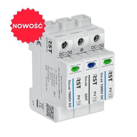 Ogranicznik przepięć RST Solar PV T2 G 1000VDC  | do obwodów DC systemów fotowoltaicznych