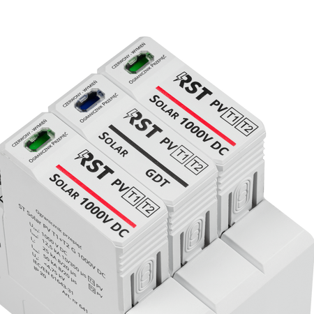 Ogranicznik przepięć RST Solar PV T1+T2 G 1000 V DC | do obwodów DC systemów fotowoltaicznych