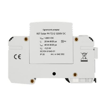 Ogranicznik przepięć RST Solar T2 G | 1200V DC