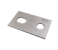 Przekładka  St/St do złącz kontrolnych 75x40 mm