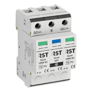 Ogranicznik przepięć RST Solar T2 G 1200V DC | do obwodów DC systemów fotowoltaicznych