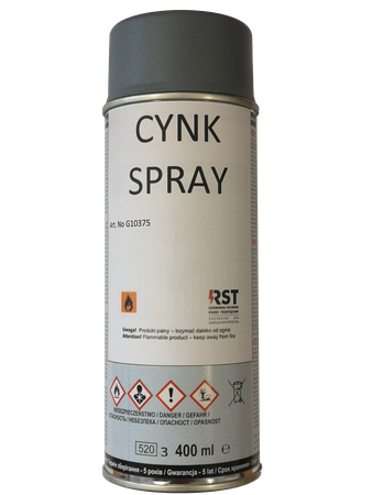 Cynk przemysłowy w spray'u  | 400 ml