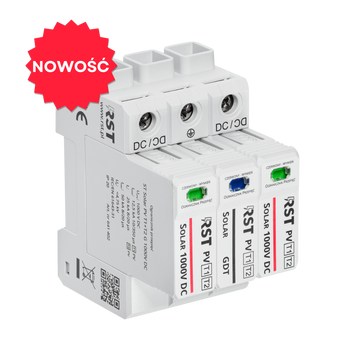 Ogranicznik przepięć RST Solar PV T1+T2 G 1000 V DC |  do obwodów DC systemów fotowoltaicznych