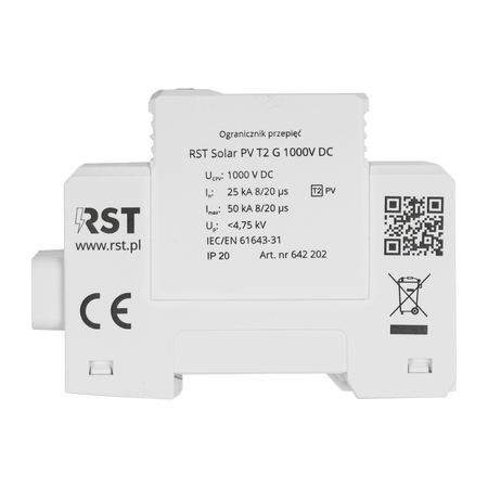 Ogranicznik przepięć RST Solar PV T2 G 1000VDC  | do obwodów DC systemów fotowoltaicznych