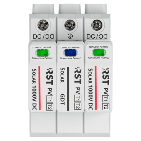 Ogranicznik przepięć RST Solar PV T1+T2 G 1000 V DC | do obwodów DC systemów fotowoltaicznych