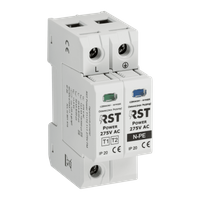 Ogranicznik przepięć RST Power T1 + T2 1+1 275V FM | do sieci jednofazowych TN i TT 230/400 V