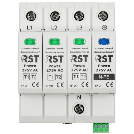 Ogranicznik przepięć RST Power T1 + T2 3+1 275V FM