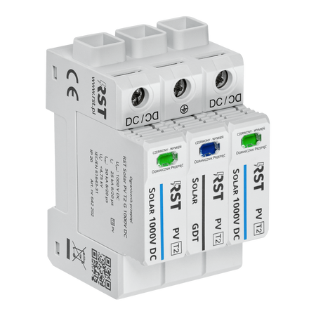 Ogranicznik przepięć RST Solar PV T2 G 1000VDC  | do obwodów DC systemów fotowoltaicznych