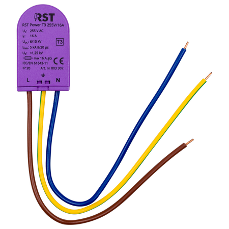 Ogranicznik przepięć RST Power T3 255/16A