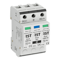 Ogranicznik przepięć RST Solar T2 G 1200V DC | do obwodów DC systemów fotowoltaicznych