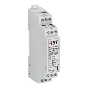 Ogranicznik przepięć RST Guard RS PWR 24V | zabezpieczenie linii zasilającej oraz linii transmisji danych