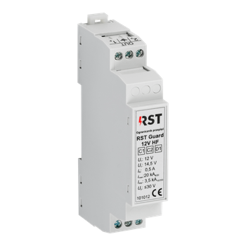 Ogranicznik przepięć RST Guard 12V HF | do ochrony systemów sterowania i kontrolno-pomiarowych