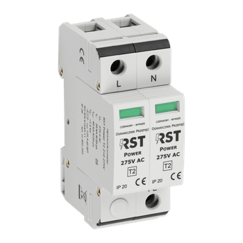 Ogranicznik przepięć RST Power T2 2+0 275V | do sieci jednofazowych TN 230/400 V