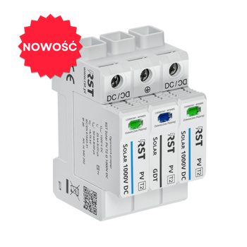 Ogranicznik przepięć RST Solar PV T2 G 1000VDC  | do obwodów DC systemów fotowoltaicznych