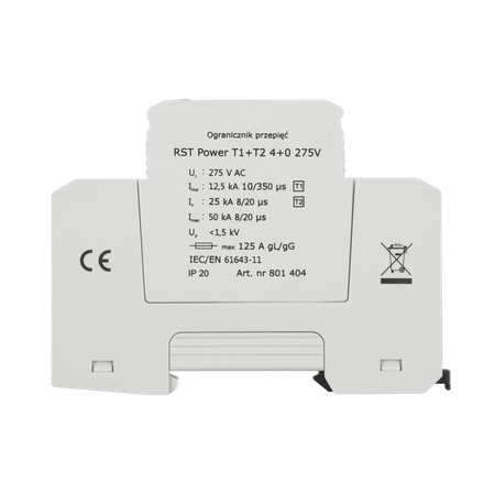 Ogranicznik przepięć RST Power T1+T2 4+0 275V