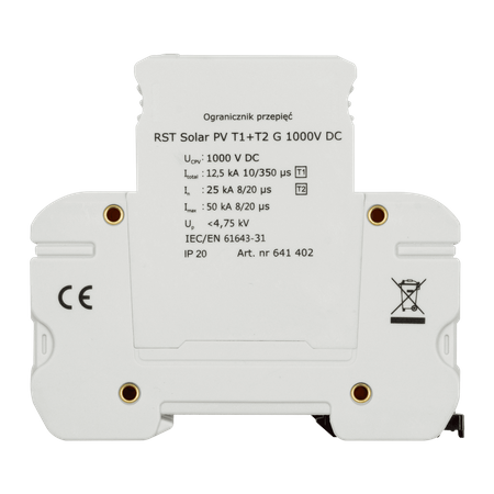 Ogranicznik przepięć RST Solar PV T1+T2 G | 1000 V DC